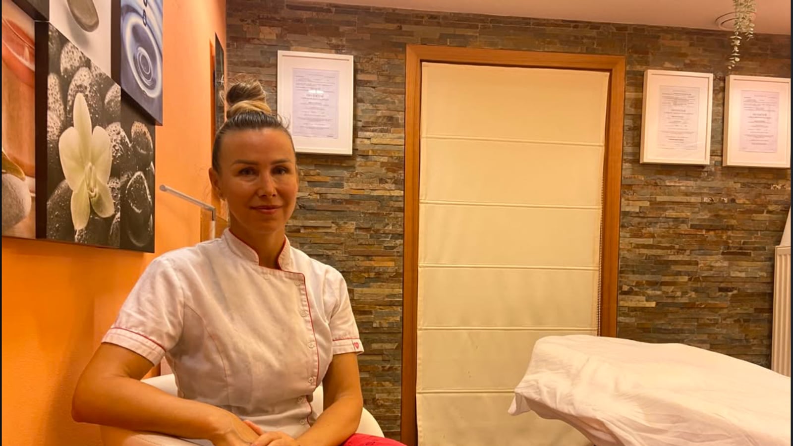 Martina Pavlíčková ve svém salonu v Hotelu Vista, Brno